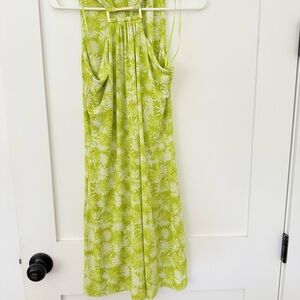 Michael Kors Summer Dress Green and White Leaf Print